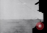 Image of US Naval guns fire overhead during amphibious assault on Iwo Jima Iwo Jima, 1945, second 32 stock footage video 65675027605