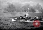 Image of US Naval guns fire overhead during amphibious assault on Iwo Jima Iwo Jima, 1945, second 38 stock footage video 65675027605