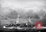 Image of US Naval guns fire overhead during amphibious assault on Iwo Jima Iwo Jima, 1945, second 41 stock footage video 65675027605