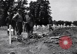 Image of Secretary of State Cordell Hull visits U.S. 4th Division Cemetery Normandy France, 1944, second 17 stock footage video 65675027617
