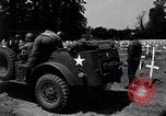 Image of Secretary of State Cordell Hull visits U.S. 4th Division Cemetery Normandy France, 1944, second 31 stock footage video 65675027617