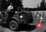 Image of Secretary of State Cordell Hull visits U.S. 4th Division Cemetery Normandy France, 1944, second 32 stock footage video 65675027617