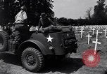 Image of Secretary of State Cordell Hull visits U.S. 4th Division Cemetery Normandy France, 1944, second 33 stock footage video 65675027617