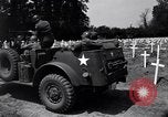 Image of Secretary of State Cordell Hull visits U.S. 4th Division Cemetery Normandy France, 1944, second 37 stock footage video 65675027617