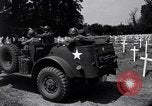 Image of Secretary of State Cordell Hull visits U.S. 4th Division Cemetery Normandy France, 1944, second 39 stock footage video 65675027617