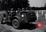 Image of Secretary of State Cordell Hull visits U.S. 4th Division Cemetery Normandy France, 1944, second 40 stock footage video 65675027617