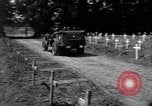 Image of Secretary of State Cordell Hull visits U.S. 4th Division Cemetery Normandy France, 1944, second 43 stock footage video 65675027617