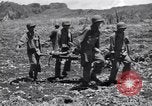 Image of U.S. marines in battle of Saipan Saipan Northern Mariana Islands, 1944, second 46 stock footage video 65675027621
