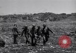 Image of U.S. marines in battle of Saipan Saipan Northern Mariana Islands, 1944, second 54 stock footage video 65675027621