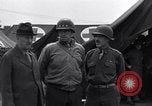 Image of Stimson with Bradley and Patton tour field hospital Cherbourg Normandy France, 1944, second 17 stock footage video 65675027646