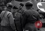 Image of Stimson with Bradley and Patton tour field hospital Cherbourg Normandy France, 1944, second 23 stock footage video 65675027646