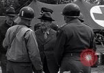 Image of Stimson with Bradley and Patton tour field hospital Cherbourg Normandy France, 1944, second 24 stock footage video 65675027646