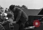 Image of Stimson with Bradley and Patton tour field hospital Cherbourg Normandy France, 1944, second 30 stock footage video 65675027646