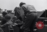 Image of Stimson with Bradley and Patton tour field hospital Cherbourg Normandy France, 1944, second 36 stock footage video 65675027646