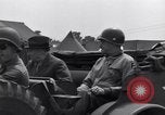 Image of Stimson with Bradley and Patton tour field hospital Cherbourg Normandy France, 1944, second 39 stock footage video 65675027646