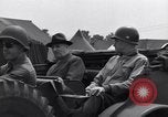 Image of Stimson with Bradley and Patton tour field hospital Cherbourg Normandy France, 1944, second 42 stock footage video 65675027646