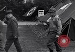 Image of Stimson with Bradley and Patton tour field hospital Cherbourg Normandy France, 1944, second 59 stock footage video 65675027646