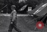 Image of Stimson with Bradley and Patton tour field hospital Cherbourg Normandy France, 1944, second 60 stock footage video 65675027646