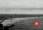 Standbild B6N Jill Flugzeuge starten von japanischen Flugzeugträger Zweiten Weltkrieg Pazifischer Ozean, 1944, aus Sekunde 1 historischem Filmmaterial Videoclip 65675027684