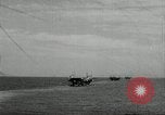Standbild B6N Jill Flugzeuge starten von japanischen Flugzeugträger Zweiten Weltkrieg Pazifischer Ozean, 1944, aus Sekunde 11 historischem Filmmaterial Videoclip 65675027684