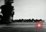 Standbild B6N Jill Flugzeuge starten von japanischen Flugzeugträger Zweiten Weltkrieg Pazifischer Ozean, 1944, aus Sekunde 37 historischem Filmmaterial Videoclip 65675027684
