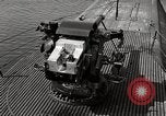 Image of five inch twenty five caliber gun firing after sub surfaces United States USA, 1945, second 3 stock footage video 65675027732