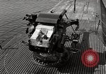 Image of five inch twenty five caliber gun firing after sub surfaces United States USA, 1945, second 5 stock footage video 65675027732