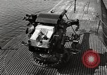 Image of five inch twenty five caliber gun firing after sub surfaces United States USA, 1945, second 19 stock footage video 65675027732