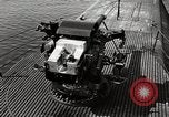 Image of five inch twenty five caliber gun firing after sub surfaces United States USA, 1945, second 20 stock footage video 65675027732