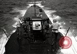 Image of five inch twenty five caliber gun firing after sub surfaces United States USA, 1945, second 43 stock footage video 65675027732