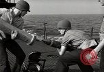Image of five inch twenty five Caliber gun United States USA, 1945, second 9 stock footage video 65675027733