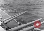 Image of 16 inches gun turrets Pacific Theater, 1943, second 32 stock footage video 65675027739
