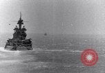 Image of US Battleships firing 5 inch and 16 inch guns Pacific Theater, 1943, second 14 stock footage video 65675027742