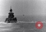 Image of US Battleships firing 5 inch and 16 inch guns Pacific Theater, 1943, second 21 stock footage video 65675027742