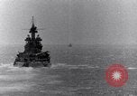 Image of US Battleships firing 5 inch and 16 inch guns Pacific Theater, 1943, second 23 stock footage video 65675027742