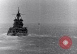 Image of US Battleships firing 5 inch and 16 inch guns Pacific Theater, 1943, second 24 stock footage video 65675027742