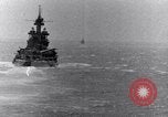 Image of US Battleships firing 5 inch and 16 inch guns Pacific Theater, 1943, second 28 stock footage video 65675027742