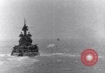 Image of US Battleships firing 5 inch and 16 inch guns Pacific Theater, 1943, second 47 stock footage video 65675027742