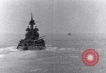 Image of US Battleships firing 5 inch and 16 inch guns Pacific Theater, 1943, second 58 stock footage video 65675027742