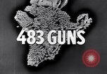 Image of Naval gunfire Okinawa Ryukyu Islands, 1945, second 17 stock footage video 65675027750