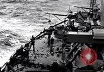 Image of US Naval gunfire supporting ground troops Okinawa Ryukyu Islands, 1945, second 30 stock footage video 65675027751