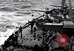 Image of US Naval gunfire supporting ground troops Okinawa Ryukyu Islands, 1945, second 31 stock footage video 65675027751