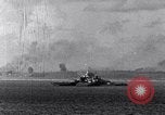 Image of US Naval gunfire supporting ground troops Okinawa Ryukyu Islands, 1945, second 38 stock footage video 65675027751