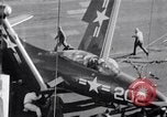 Image of F9F-2 aircraft crash Korea, 1951, second 44 stock footage video 65675027758