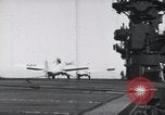 Image of F4F crash on CV-7 Pacific Theater, 1942, second 15 stock footage video 65675027778