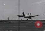 Immagine di F4F nasi sulla USS Wasp Teatro pacifico, 1942, secondo 8 filmato di repertorio 65675027779