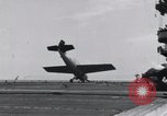 Immagine di F4F nasi sulla USS Wasp Teatro pacifico, 1942, secondo 29 filmato di repertorio 65675027779