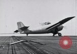 Image of SB2U crash on USS Wasp Pacific Theater, 1942, second 3 stock footage video 65675027781