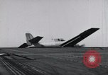 Image of SB2U crash on USS Wasp Pacific Theater, 1942, second 5 stock footage video 65675027781