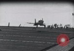 Image of SB2U crash on USS Wasp Pacific Theater, 1942, second 26 stock footage video 65675027781